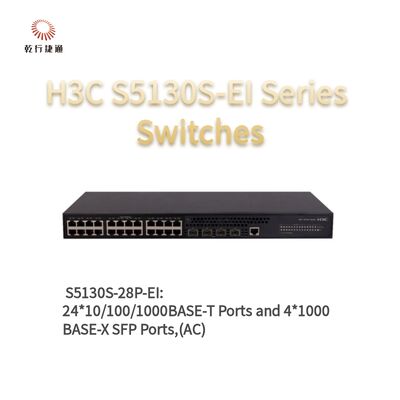H3C S5130S-28P-EI Serisi Gelişmiş Gigabit Erişim Anahtarları，ağ veri anahtarı，akıllı ağ anahtarı