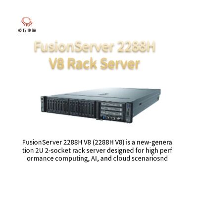 Veri Merkezi FusionServer 2288H V8 2U 2 Soket Sunucusu için Rackmount Sunucu