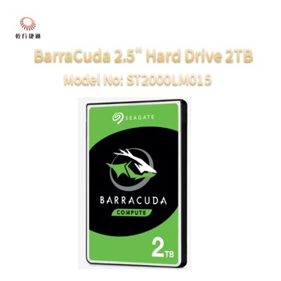 Seagate BarraCuda 2.5" sabit sürücü 2TB Model numarası: ST2000LM015