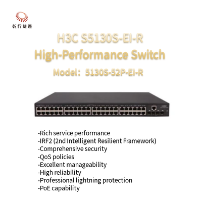 H3C S5130S-EI-R 5130S-52P-EI-R Yeni Nesil Yüksek Performanslı Gigabit Ethernet Anahtarı