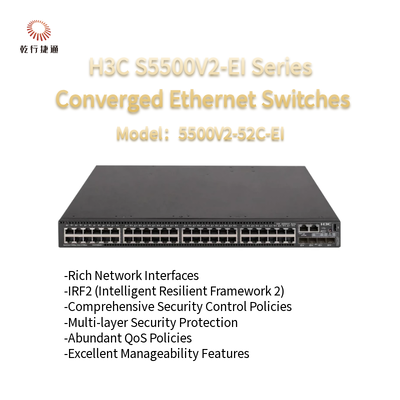 H3C S5500V2-EI Series S5500V2-52C-EI  High-performance Converged Ethernet Switches
