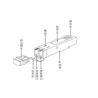 Huawei SFP-GE-LX-SM1310 Optik Alıcı Modülü ESFP GE Tek Mod 1310nm 10km LC