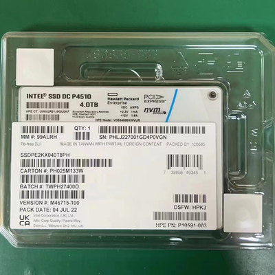 Sunucular Intel 4TB SSD DC P4510 2.5 U.2 NVMe PCIe SSDPE2KX040T8 SSDPE2KX040T801