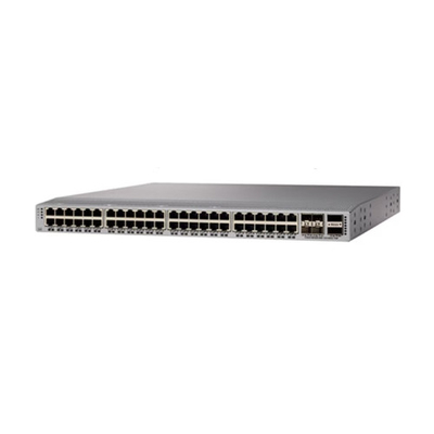 N9K-C9348GC-FXP 4 çekirdekli anahtar Cisco 1 RJ-45 ve 1 SFP+ 54 port 10 Gigabit