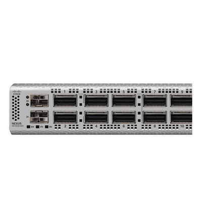 N9K-C9332D-GX2B cisco 10 gigabit Ethernet anahtarı 32p 400/100-Gbps QSFP-DD portları ve 2p 1/10 SFP+ portları ile