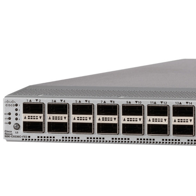 Cisco N9K-C9336C-FX2 Veri Merkezi Değiştiricisi 1RU 36p 40G/100G QSFP28 10 Gigabit RJ-45 128GB