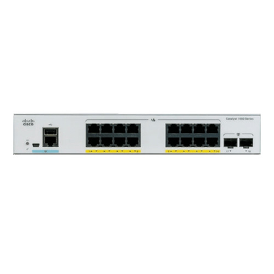 Cisco C1000-16T-E-2G-L Gigabit Ethernet kurumsal sınıf Katman 2 anahtarları 16 port Gigabit yüklü bağlantı arayüzü 2 SFP