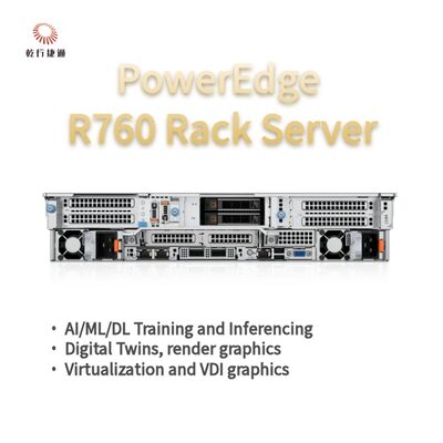 Dell PowerEdge R760 Rack Server Model, flaş depolama sistemi, Xeon CPU sunucusu