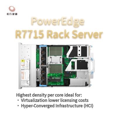 Dell PowerEdge R7715 Raf Depolama Sunucusu, özel depolama sunucusu, 2 yönlü sunucu