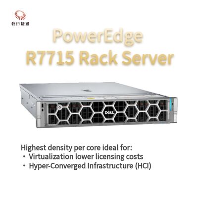 Dell PowerEdge R7715 Raf Depolama Sunucusu, özel depolama sunucusu, 2 yönlü sunucu