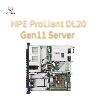 HPE ProLiant DL20 Gen11 Raf Sunucu, flash depolama sistemi, xeon cpu sunucu