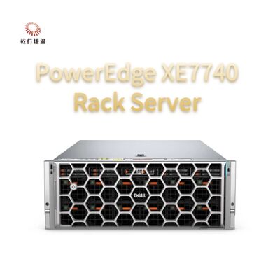 Yapay zeka hızlandırması ve 1.5TB GPU belleği için 64 çekirdekli Intel Xeon ile PowerEdge XE7740 Rack Server