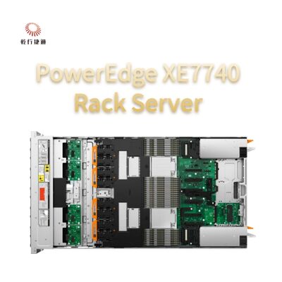 Yapay zeka hızlandırması ve 1.5TB GPU belleği için 64 çekirdekli Intel Xeon ile PowerEdge XE7740 Rack Server