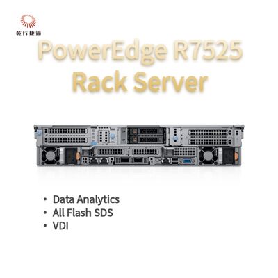 Dell PowerEdge R7525 2U Rack Server güçlü performans ve esnek yapılandırmalar sunar.