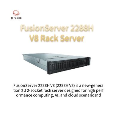Veri Merkezi FusionServer 2288H V8 2U 2 Soket Sunucusu için Rackmount Sunucu