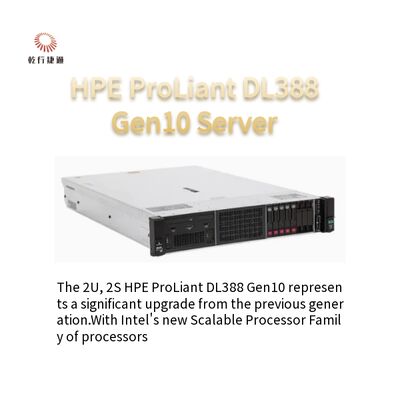 Geleceğe dayanıklı kurumsal BT sunucusu HPE DL388 Gen10 Rack Server