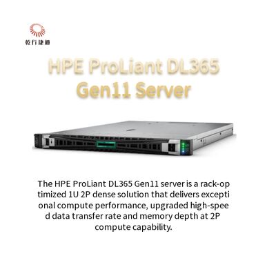 HPE ProLiant DL365 Gen11 sunucusu 1U 2P yoğun çözünürlüklü büyümekte olan işletmeler için ölçeklenebilir sunucu