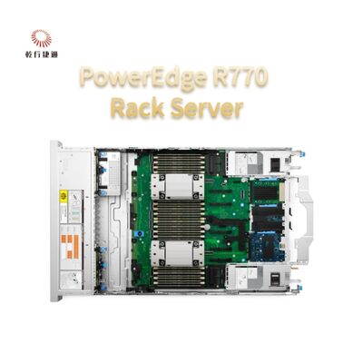 PowerEdge R770 2U çift prizli raf sunucusu Intel Xeon 6 işlemcileri
