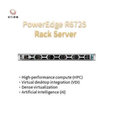 AMD EPYC 9005 Serisi İşlemcisi ile Yüksek Teknoloji PowerEdge R6725 1U Rack Sunucusu