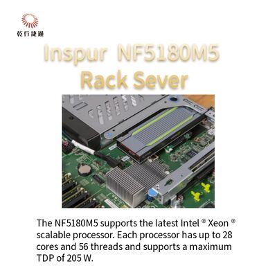Inspur NF5180M5 A 1U Raf Depolama Sunucusu Sorunsuz İşlem Yoğunluğu