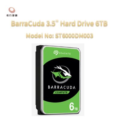 Seagate BarraCuda 3.5 "Hard Disk 6TB Model Numarası: ST6000DM003