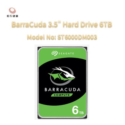 Seagate BarraCuda 3.5 "Hard Disk 6TB Model Numarası: ST6000DM003
