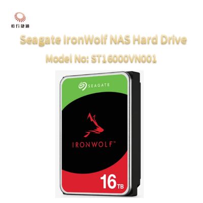 Seagate IronWolf® Ağ Bağlantılı Depolama (NAS) Sabit Diski Model No: ST16000VN001