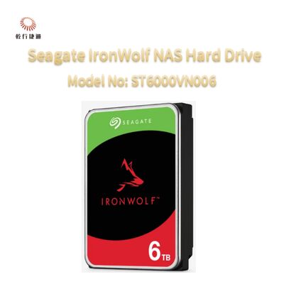 Seagate IronWolf® Ağ Bağlı Depolama (NAS) Sabit Disk Model Numarası: ST6000VN006