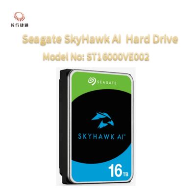 Seagate SkyHawk AI Video Hard Drive Model No: ST16000VE002