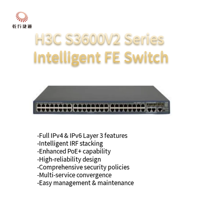 H3C S3600V2 Serisi Akıllı IRF Hızlı Ethernet Değiştiricisi S3600V2-52TP-SI