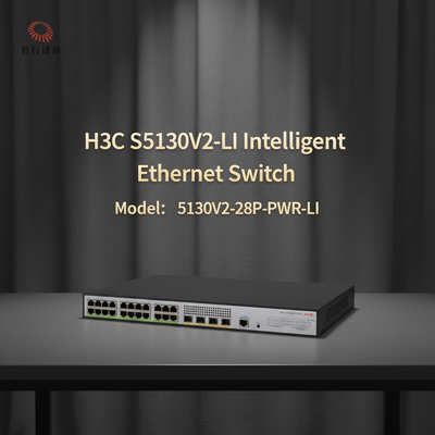 S5130V2-28P-PWR-LI H3C S5130V2-LI Yeşil Akıllı Gigabit Ethernet Değiştirici