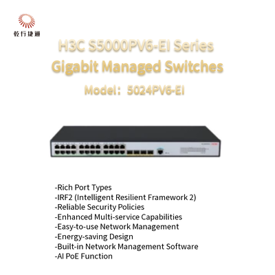 H3C S5000PV6-EI Series S5024PV6-EI  Gigabit Managed Switches