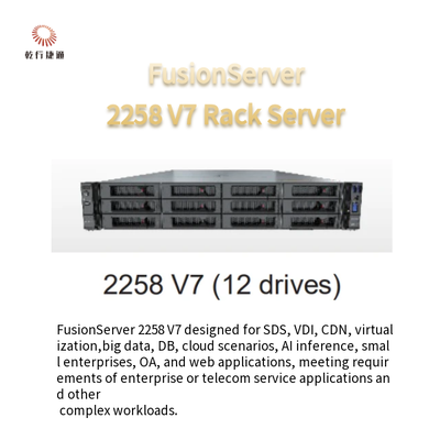 FusionServer 2258 V7 Raf Tipi Sunucu 8 Sürücü 12 Sürücü 16 Sürücü 24 Sürücü