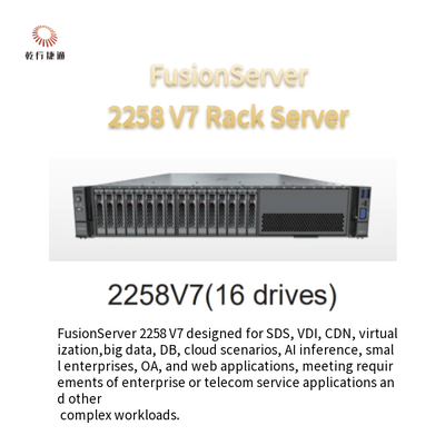 FusionServer 2258 V7 Raf Tipi Sunucu 8 Sürücü 12 Sürücü 16 Sürücü 24 Sürücü