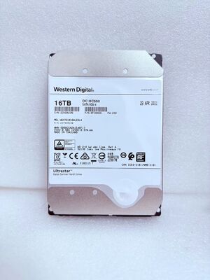 Western Digital  Ultrastar  DC HC580 Data Center HDD  Model：WUH721816ALE6L4