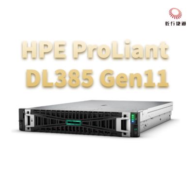 HPE ProLiant DL385 Gen11 Dijital dönüşüm için güvenli ve güçlü raf depolama sunucusu