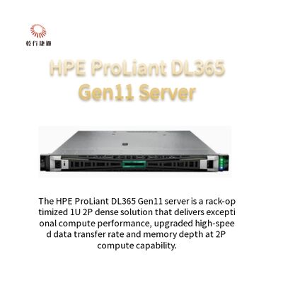 HPE ProLiant DL365 Gen11 sunucusu 1U 2P yoğun çözünürlüklü büyümekte olan işletmeler için ölçeklenebilir sunucu